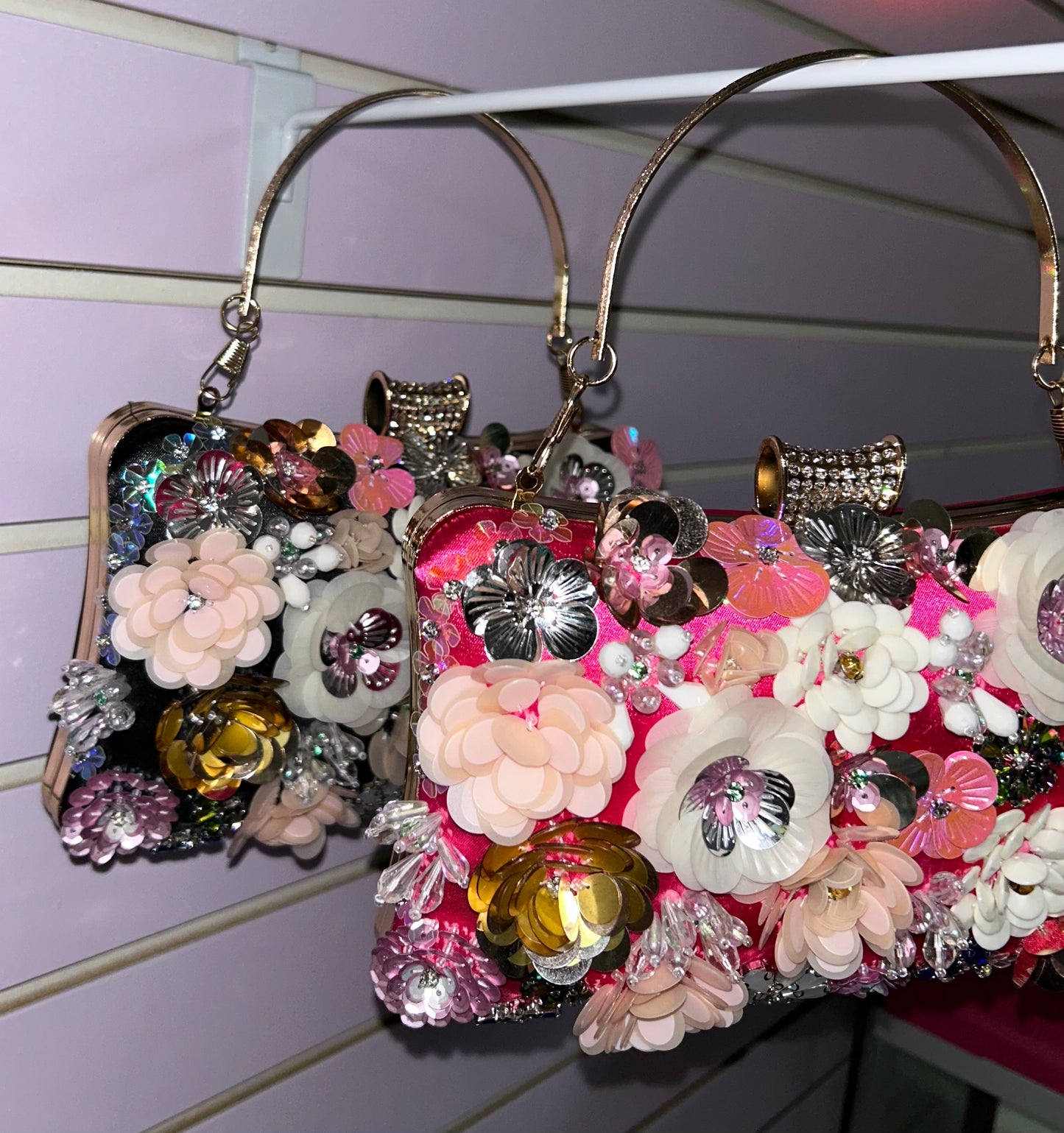 Beaded Flower Clutch