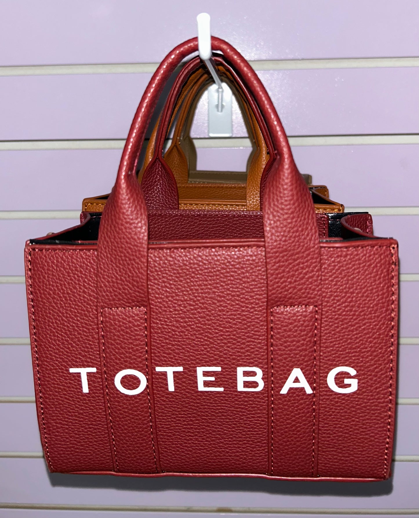 Faux Leather Tote Bag