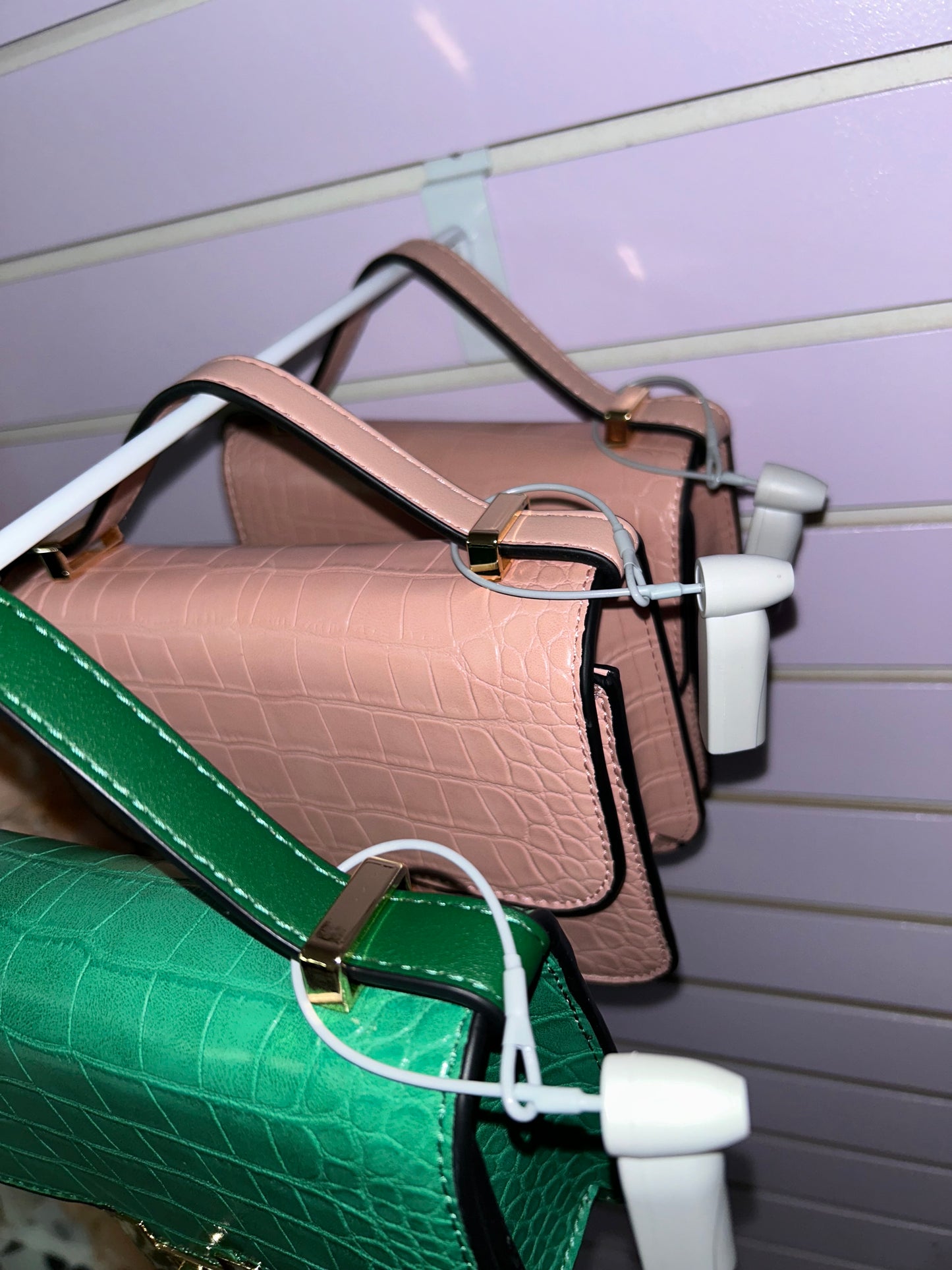 Croco Leather Cross Bag