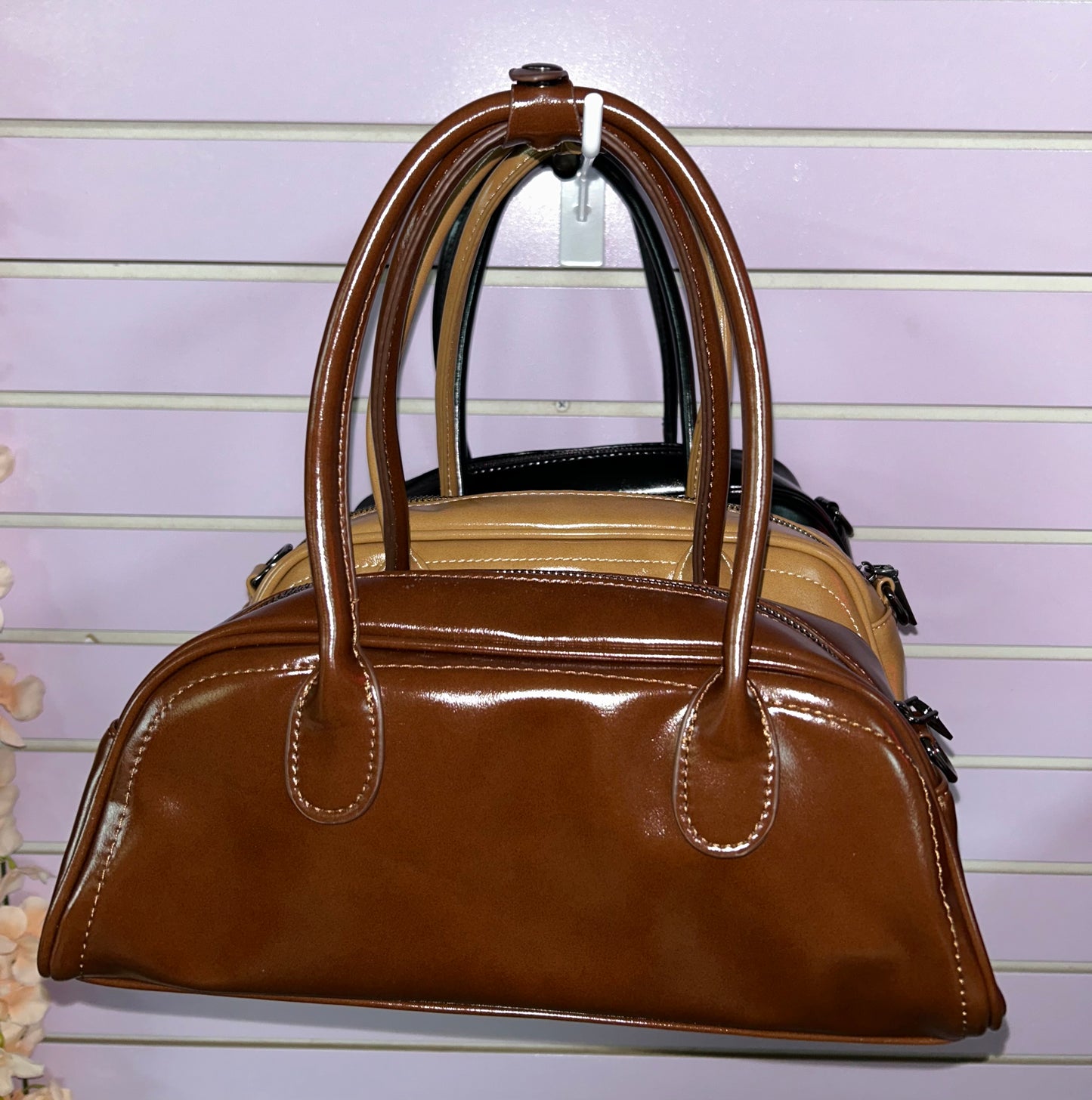 Faux Leather Sport Bag